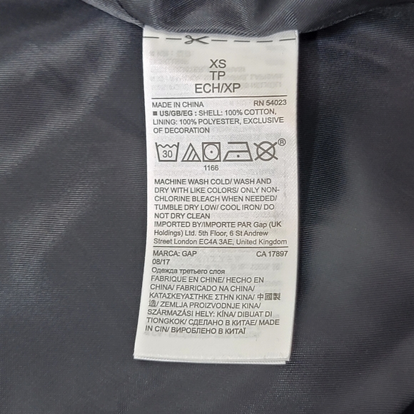 NWT GAP Marching Band Jacket Black Gold Embellished XS Military - Picture 9 of 13